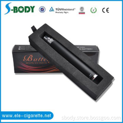 S-body ego battery voltage variable vv e cigarette 1300mah